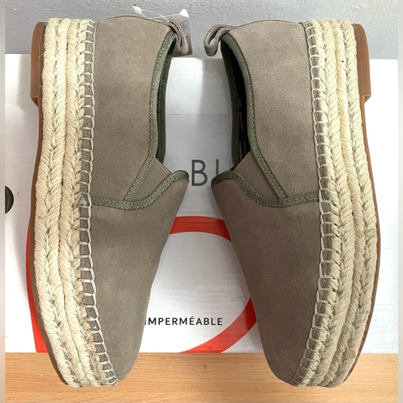 BLONDO BASHA ESPRADILLES WATERPROOF LEATHER SUEDE LOAFERS SHOES 5.5 B - Picture 4 of 11